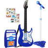 Kids Electric Guitar Toy Play Set w/ 6 Songs, Microphone, Amp - Thumbnail 1