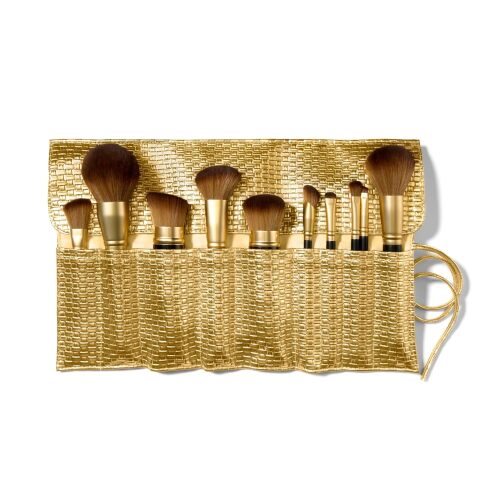 The Brush Vault - Ultimate Limited Edition Makeup Brush Collection - Includes Ten Must-Have Makeup Brushes for Mature Skin Makeup Application - 10 Count - Lot 6379