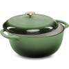 Cast-Iron Dutch Oven Kitchen Cookware w/ Enamel, Handles - 6qt - Thumbnail 1