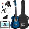 Beginner Acoustic Guitar Set w/ Case, Strap, Extra Strings - 38in - Thumbnail 1