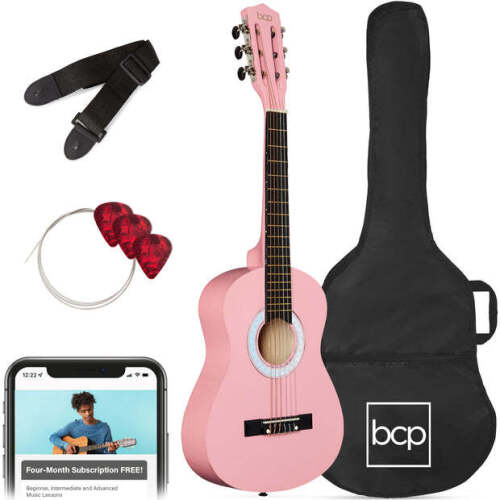 Kids Acoustic Guitar Beginner Starter Kit w/ Carrying Case - 30in - Lot 6293