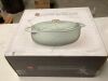 Cast-Iron Dutch Oven Kitchen Cookware w/ Enamel, Handles - 6qt - Thumbnail 2