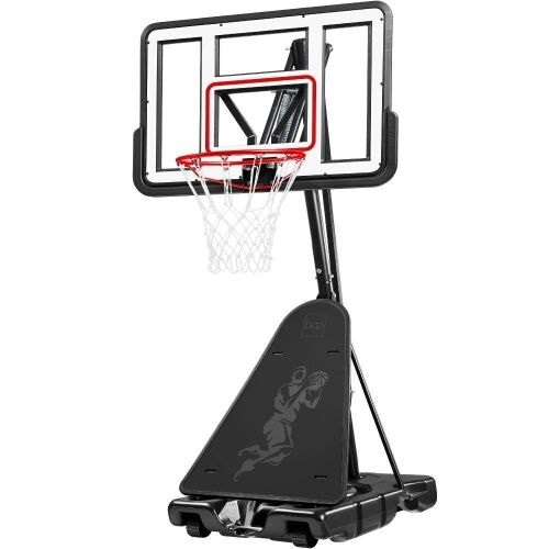Adjustable 4.4-10ft Basketball Hoop, w/ Shatterproof Backboard, Ball Return - Lot 141