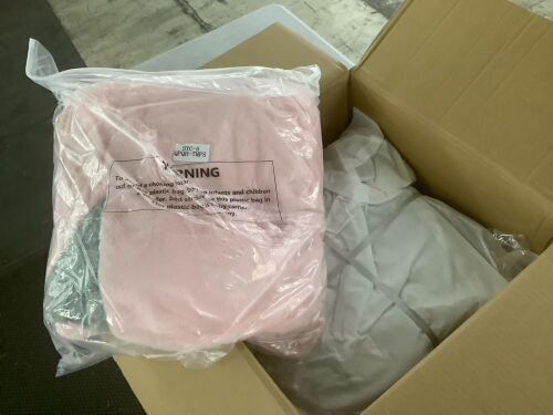 Foam Bean Bag Chair with Pink Cover - Lot 142