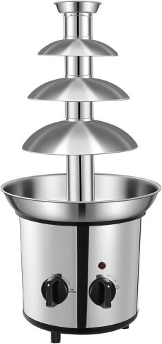 Electric Stainless Steel Chocolate Fondue Fountain - Lot 251