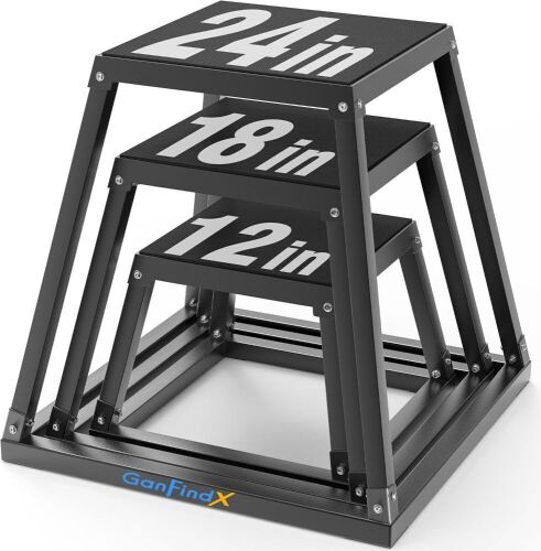 Plyometric Jump Box Set, 12/18/24 Inch - Lot 338