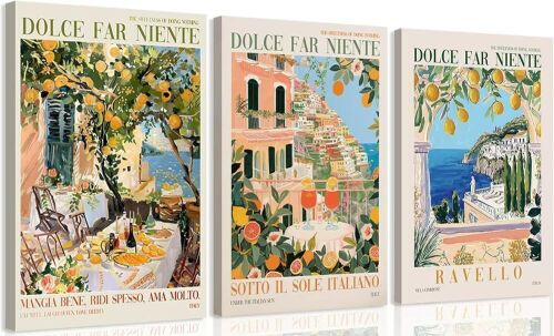 Italy Amalfi Coast Canvas Wall Art - Lot 360