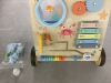 Ocean-Themed Wooden Baby Walker with Activity Center - Thumbnail 3