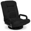 Gaming Floor Chair w/ 360-Degree Swivel, Armrest, Adjustable Backrest - Thumbnail 1