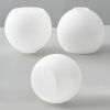 3 Pack Fixture Replacement Globe Shade, 6 Inch Diameter, E26 Base 1-5/8 Inch Fitter, Frosted White - Thumbnail 1
