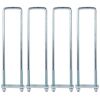 3.5" X 20" Square Bend U-Bolt Kit with 1-1/8" x 5-1/2" Tie Bars, 4 pack - Thumbnail 1