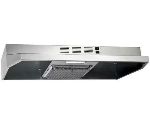 AKDY 30-in Stainless Steel Under Cabinet Range Hood with Charcoal Filter - Lot 702JF