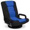 Gaming Floor Chair w/ 360-Degree Swivel, Armrest, Adjustable Backrest - Thumbnail 1