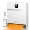 DREO 1500W Smart Wall Mount Ceramic Heater, Furnace, w/Remote 30° Oscillation, Adj Thermostat, Remote - Thumbnail 1