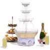 Nostalgia 3-Tier Clear Deluxe Lighted Party Drinking Fountain - Thumbnail 1