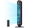 DREO 36 in. Tower Fan, 25 DB Quiet, 8 Speed, 8-H Timer, 90° oscillation with Remote in Black - Thumbnail 1