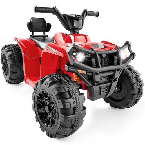 12V Kids Ride-On 4-Wheeler Quad ATV Car w/ 2.4mph Max, Bluetooth, Headlights - Lot 510