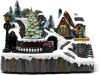 allgala Christmas Village House with Train - Thumbnail 1