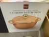 Cast-Iron Dutch Oven Kitchen Cookware w/ Enamel, Handles - 7.5qt - Thumbnail 6
