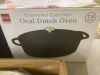 Oval Cast-Iron Dutch Oven Kitchen Cookware w/ Enamel - 7.5qt - Thumbnail 5