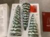 Set of 3 Pre-Lit Ceramic Tabletop Christmas Trees - Thumbnail 3