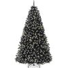 6' Pre-Lit Frosted Artificial Black Spruce Christmas Tree, w/Easy Assembly - Thumbnail 1