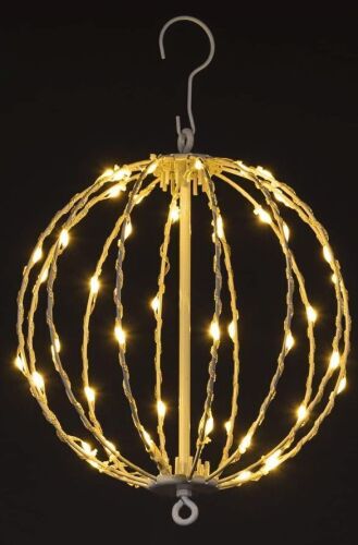 Lot of (2) 10IN 48LED Hanging Christmas Ball Tree and Pathway Light With Hook and Staket - Lot 218