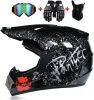 Full Face Motocross Helmet, Large - Thumbnail 1