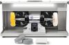 Adjustable Variable Speed Bench Polishing & Buffing Machine with Dust Collector Hood, Working Light & Filter for Jewelry, Silver and Metal Polishing - Thumbnail 1