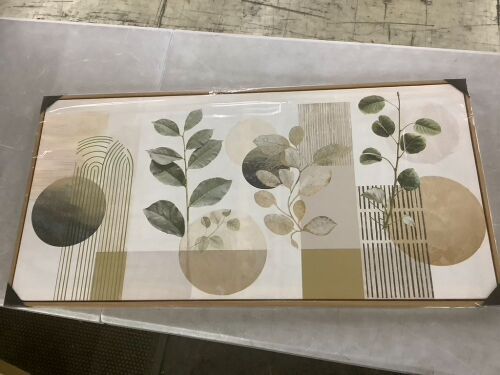 Framed Wall Art, 20" x 40" - Lot 438