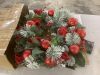 Glowing Petals Solar Christmas Wreath 28 Inch - Thumbnail 2