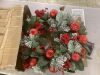 Glowing Petals Solar Christmas Wreath 28 Inch - Thumbnail 3