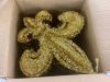 Pallet of (16) Cases of Gold Fleur de Lis Decorations, 9 per Case - Thumbnail 2