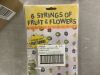 Case of Cabana Rio Multicolor Paper String Cutouts 7' Fruits & Flowers, Approx 85 Packs of 6 - Thumbnail 2