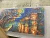 Night Rainy Street Wall Art, 24" x 48" - Thumbnail 3