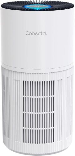 Cobectal Air Purifier H14 True HEPA 3-in-1 Filter Covers up to 1650ft², Air Quality Sensor, Aroma Function & Sleep Mode - Lot 468