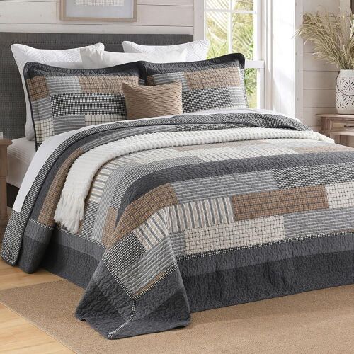 128"×120" 100% Cotton Oversized Reversible Bedspread, California King - Lot 166