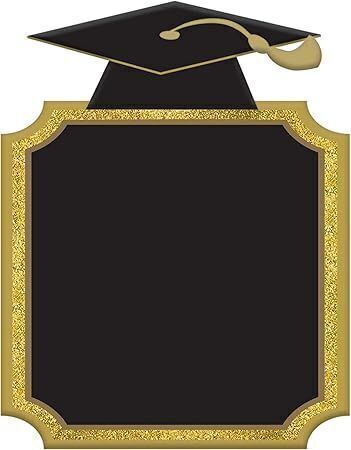 Case of (60) Grad Cap Chalkboard Sign, 9" x 7" - Lot 298