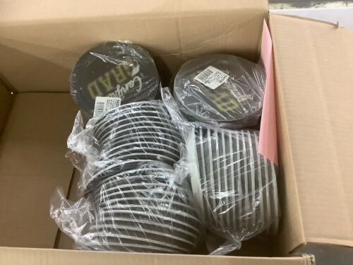 Case of (72) Black & Gold Congrats Grad 7" Plates, 8 Ct - Lot 788