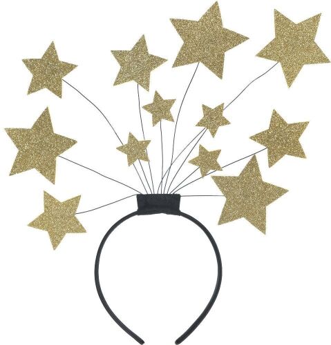 Case of (42) Glitter Gold Star Headbands - Lot 497