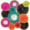 Case of (36) New Year's Colorful Confetti Fan Decorating Kit, 12pc - Thumbnail 1