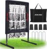 9 Hole Pitching Target Net with Strike Zone, 5 Height Adjustable - Thumbnail 1