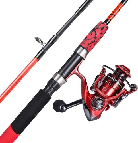 Spinning Reel and 2-Piece Fishing Rod Combo - Lot 693