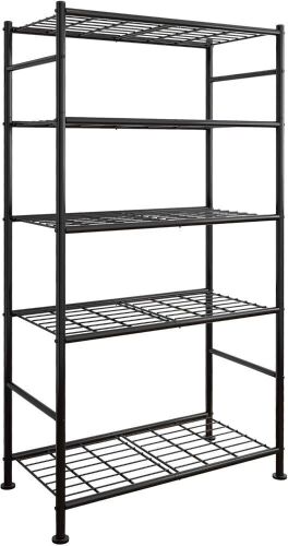 5-Tier Metal Storage Shelving Unit, 33.0" W x 12.6" D x 72.0" H - Lot 684