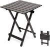Outdoor Lightweight Aluminum Folding Table, 18.5" x 18.5" x 24.5" - Thumbnail 1