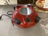 GraniteStone PieZano 12 in. Red Portable Countertop Stone Bake Indoor Grill Electric Oven Pizza Maker - Thumbnail 2