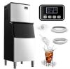 23 in. 400 lb. / 24H Full Size Cubes Freestanding Commercial Ice Maker in Silver, Stainless Steel, Clean Cycle - Thumbnail 1