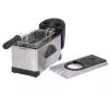 Premium LEVELLA 3.2 Qt. Stainless Steel Deep Fryer with Fry Basket - Thumbnail 1