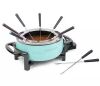Nostalgia 1.5L Aqua Metal Fondue Pot with Fondue Forks - Thumbnail 1