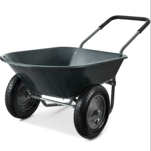 Dual-Wheel Wheelbarrow Garden Cart - Lot 237